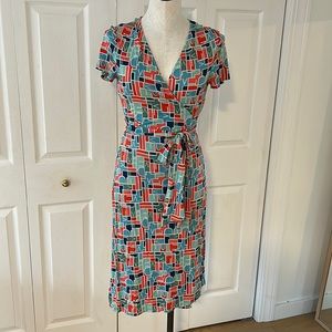 Vintage DvF Diane von Furstenberg LOGO wrap dress